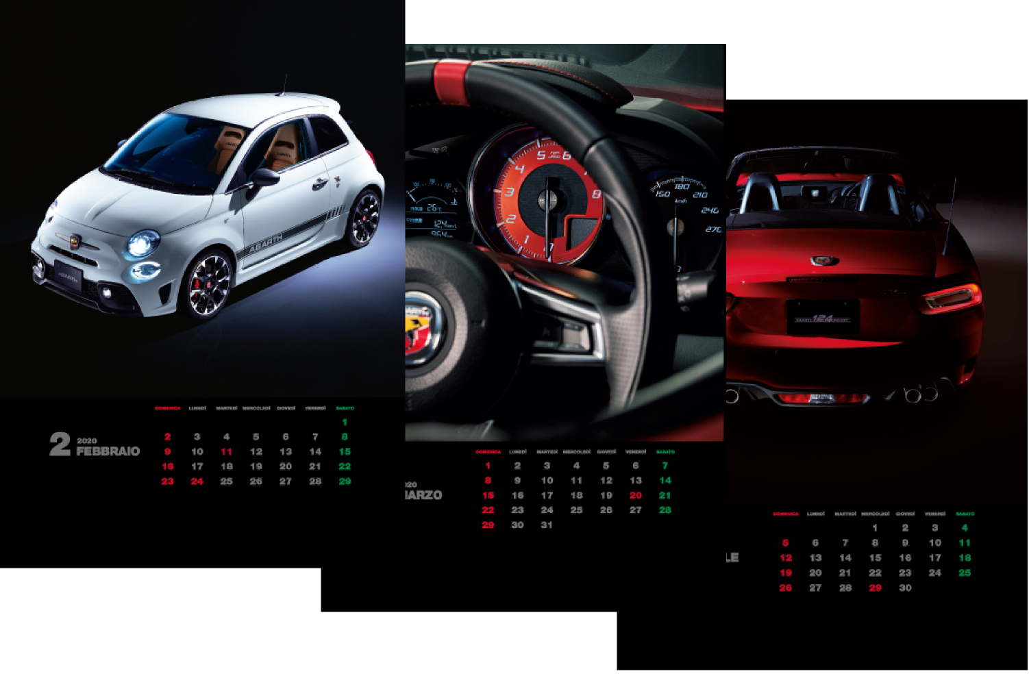 Abarth 2020年オリジナルカレンダー壁紙 Abarth アバルト