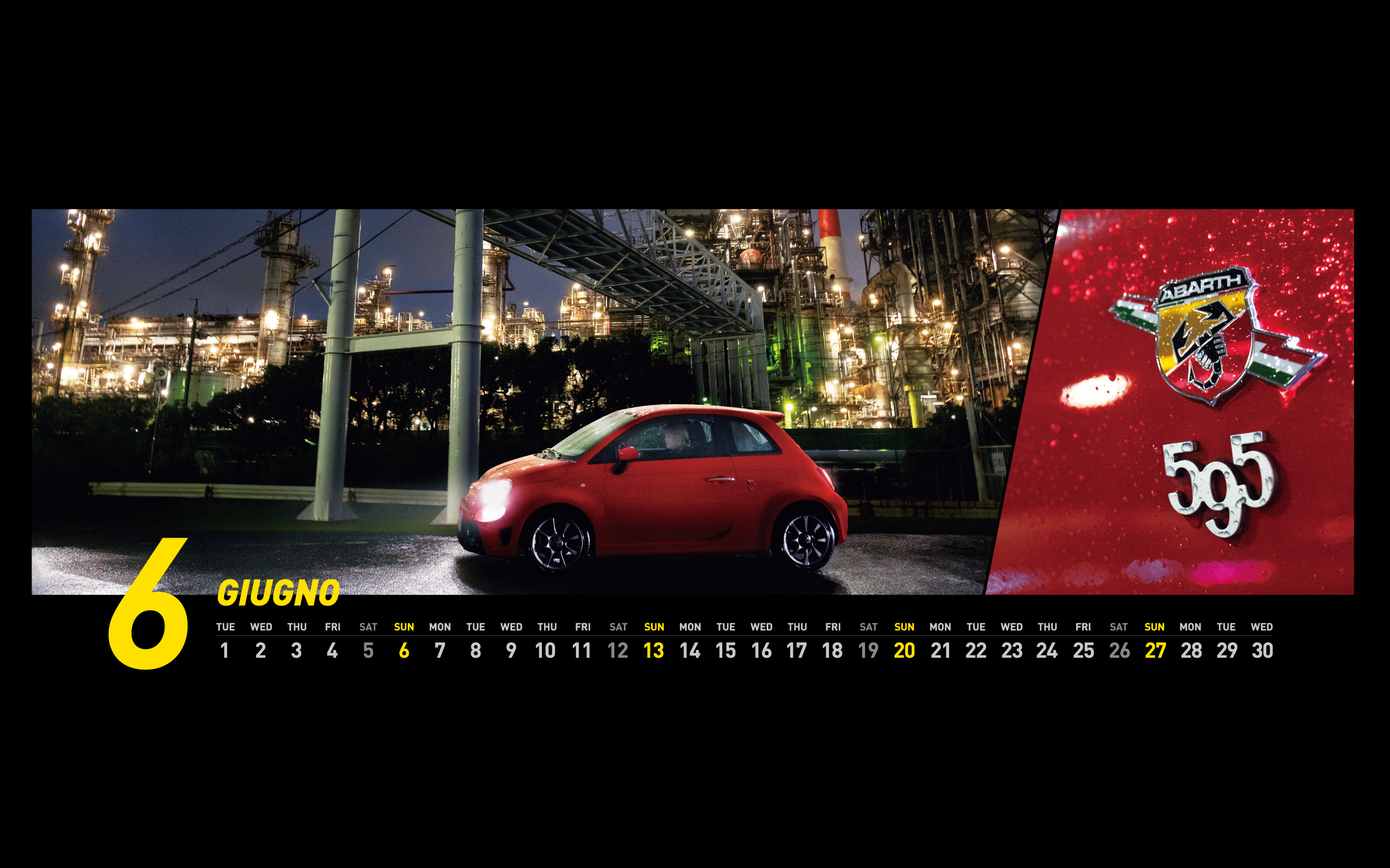 Abarth 21年オリジナルカレンダー壁紙 Abarth アバルト
