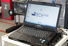 専用診断機（wi TECH Plus）を活用して点検整備できる