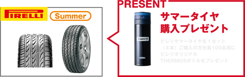 サマータイヤ購入プレゼント
