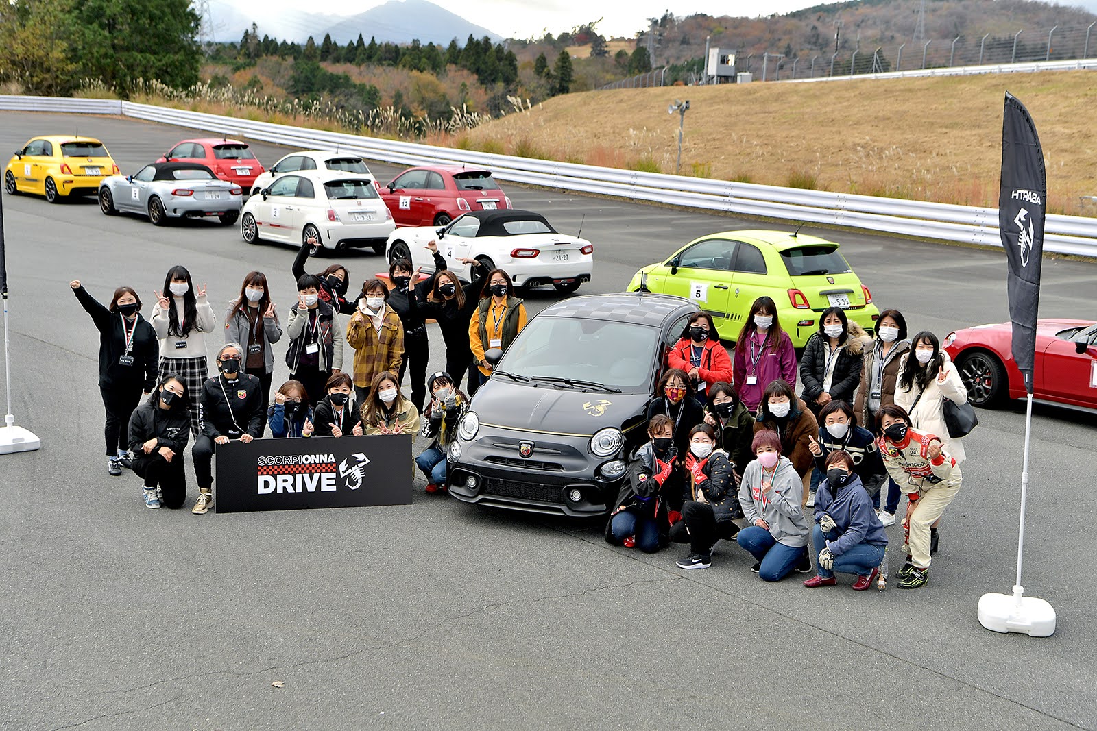 心を燃やすアバルト女子、集結！　SCORPIONNA DRIVE for Woman 2020 Rd.2 富士スピードウェイ編レポート